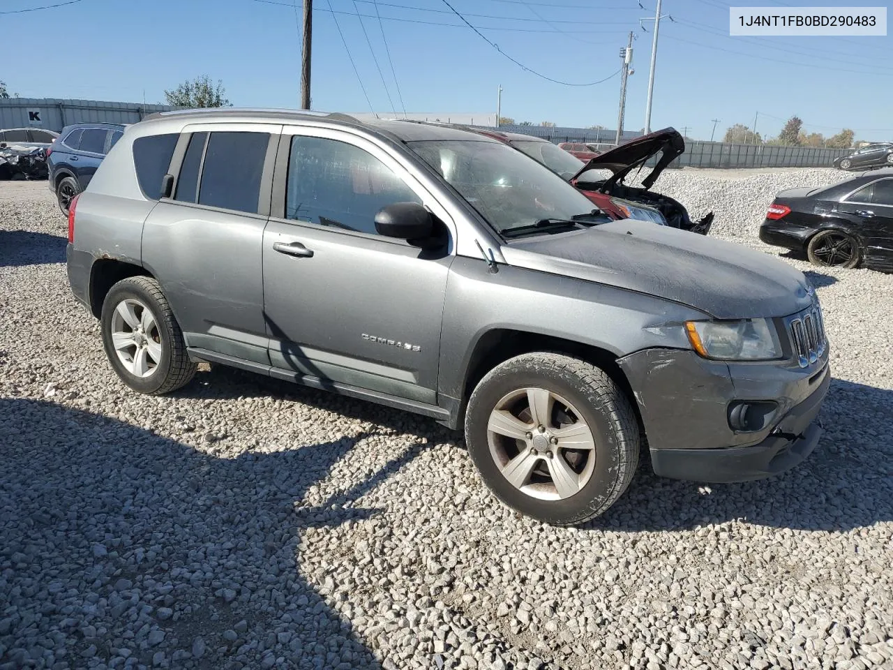 2011 Jeep Compass Sport VIN: 1J4NT1FB0BD290483 Lot: 76872084