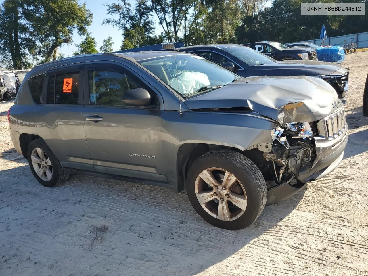 2011 Jeep Compass Sport VIN: 1J4NF1FB6BD244812 Lot: 77761604