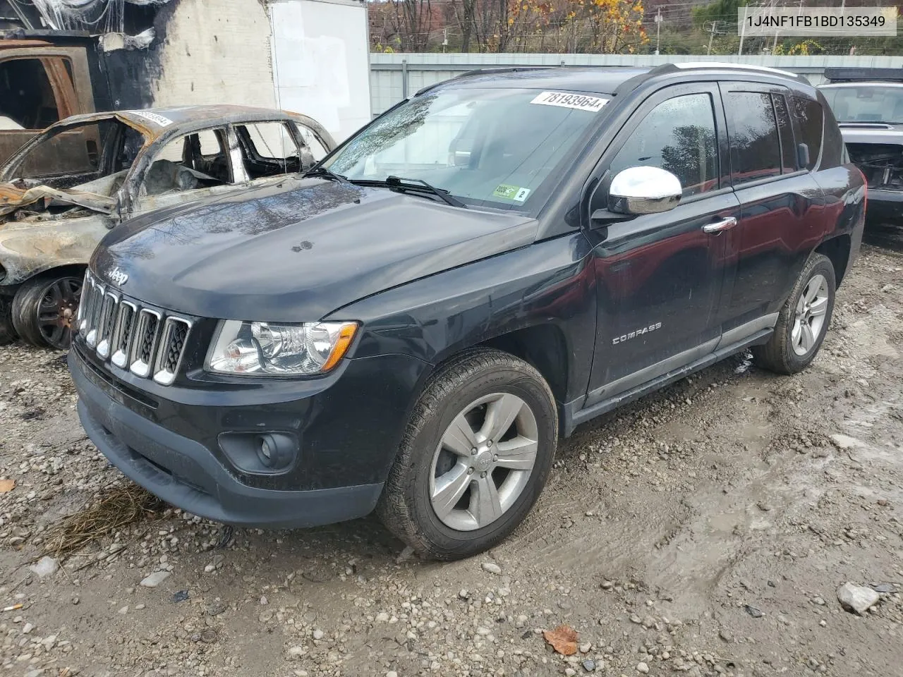 2011 Jeep Compass Sport VIN: 1J4NF1FB1BD135349 Lot: 78193964