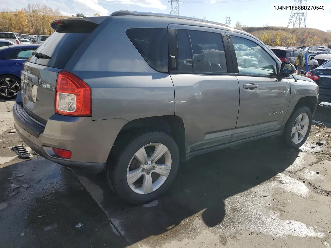 2011 Jeep Compass Sport VIN: 1J4NF1FB8BD270540 Lot: 78324594