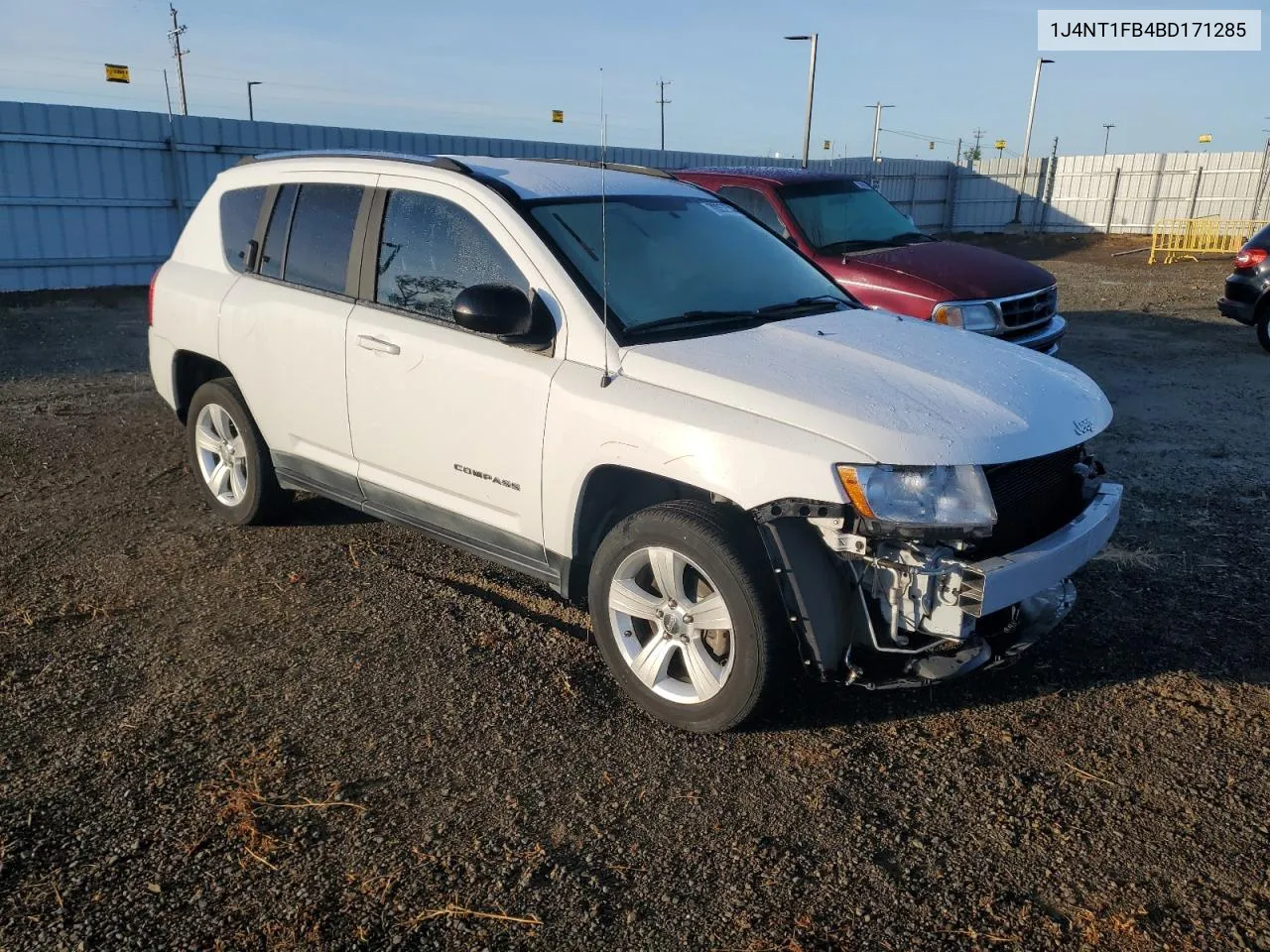 2011 Jeep Compass Sport VIN: 1J4NT1FB4BD171285 Lot: 78552544