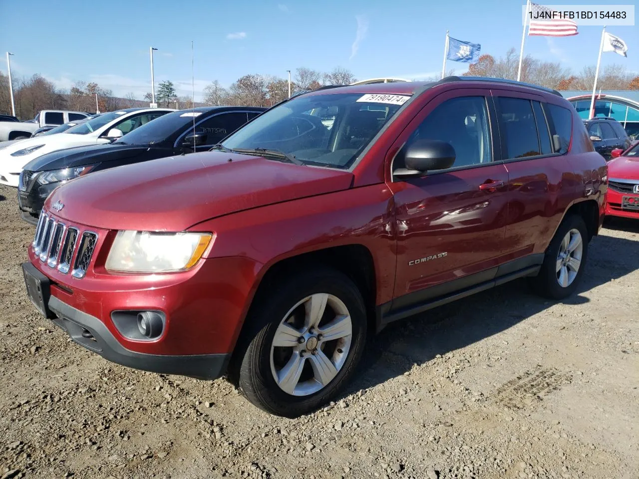 2011 Jeep Compass Sport VIN: 1J4NF1FB1BD154483 Lot: 79190474