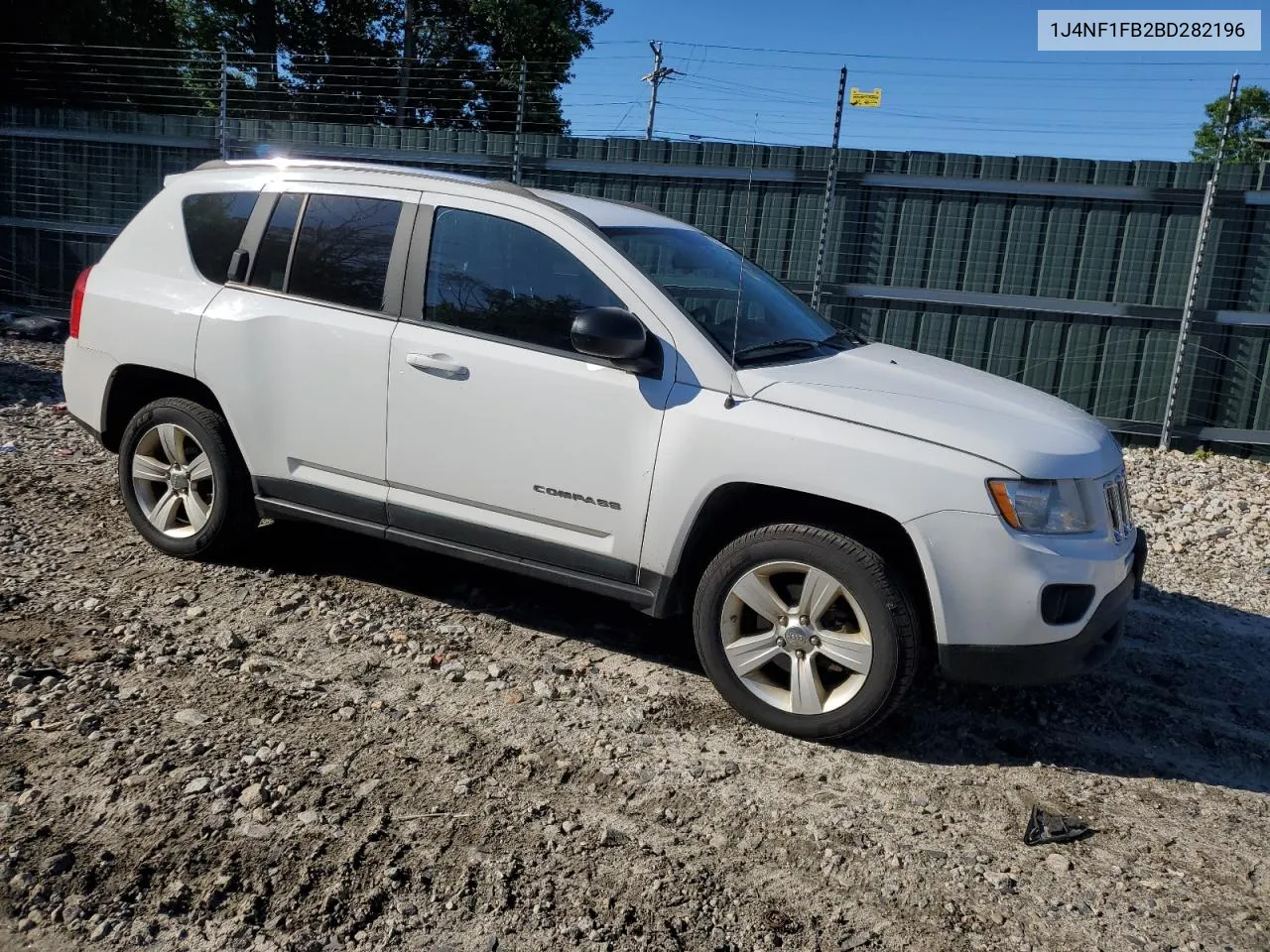 2011 Jeep Compass Sport VIN: 1J4NF1FB2BD282196 Lot: 80001514