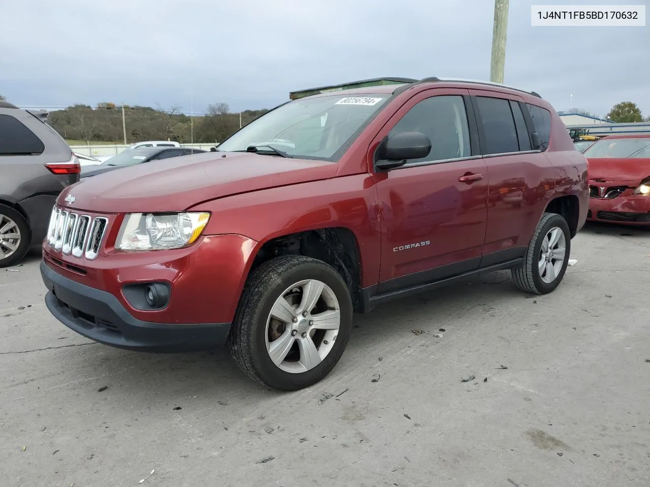 2011 Jeep Compass Sport VIN: 1J4NT1FB5BD170632 Lot: 80256794