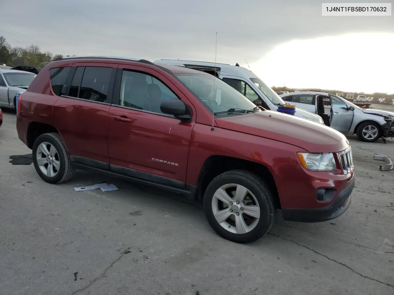 2011 Jeep Compass Sport VIN: 1J4NT1FB5BD170632 Lot: 80256794