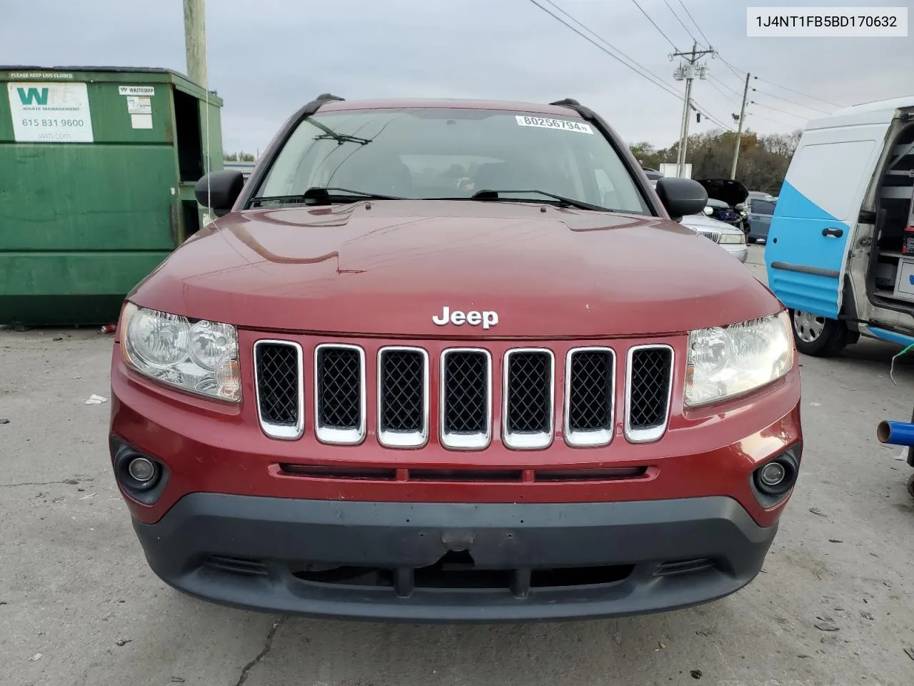 2011 Jeep Compass Sport VIN: 1J4NT1FB5BD170632 Lot: 80256794