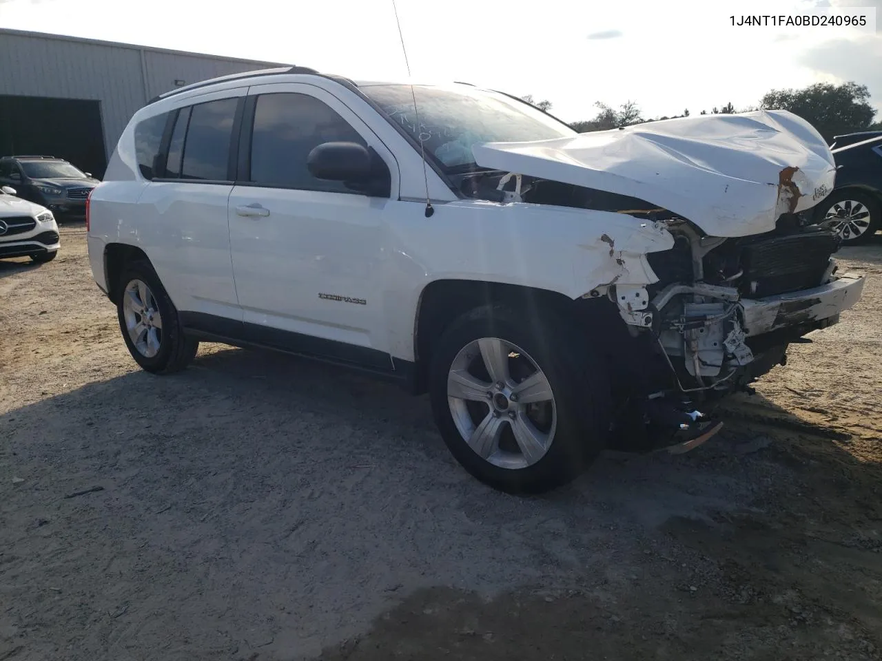 2011 Jeep Compass Sport VIN: 1J4NT1FA0BD240965 Lot: 80327434