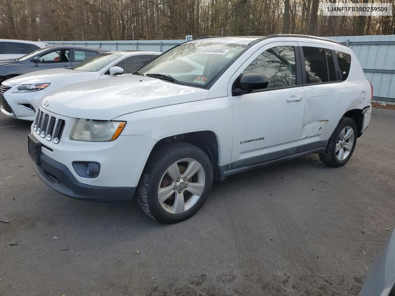 2011 Jeep Compass Sport VIN: 1J4NF1FB3BD259509 Lot: 81544094