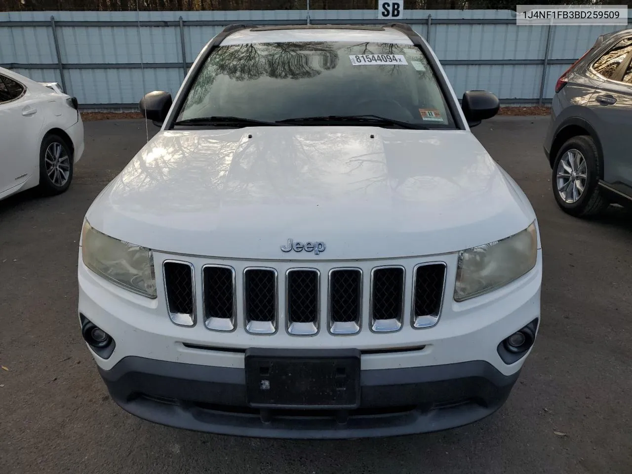 2011 Jeep Compass Sport VIN: 1J4NF1FB3BD259509 Lot: 81544094