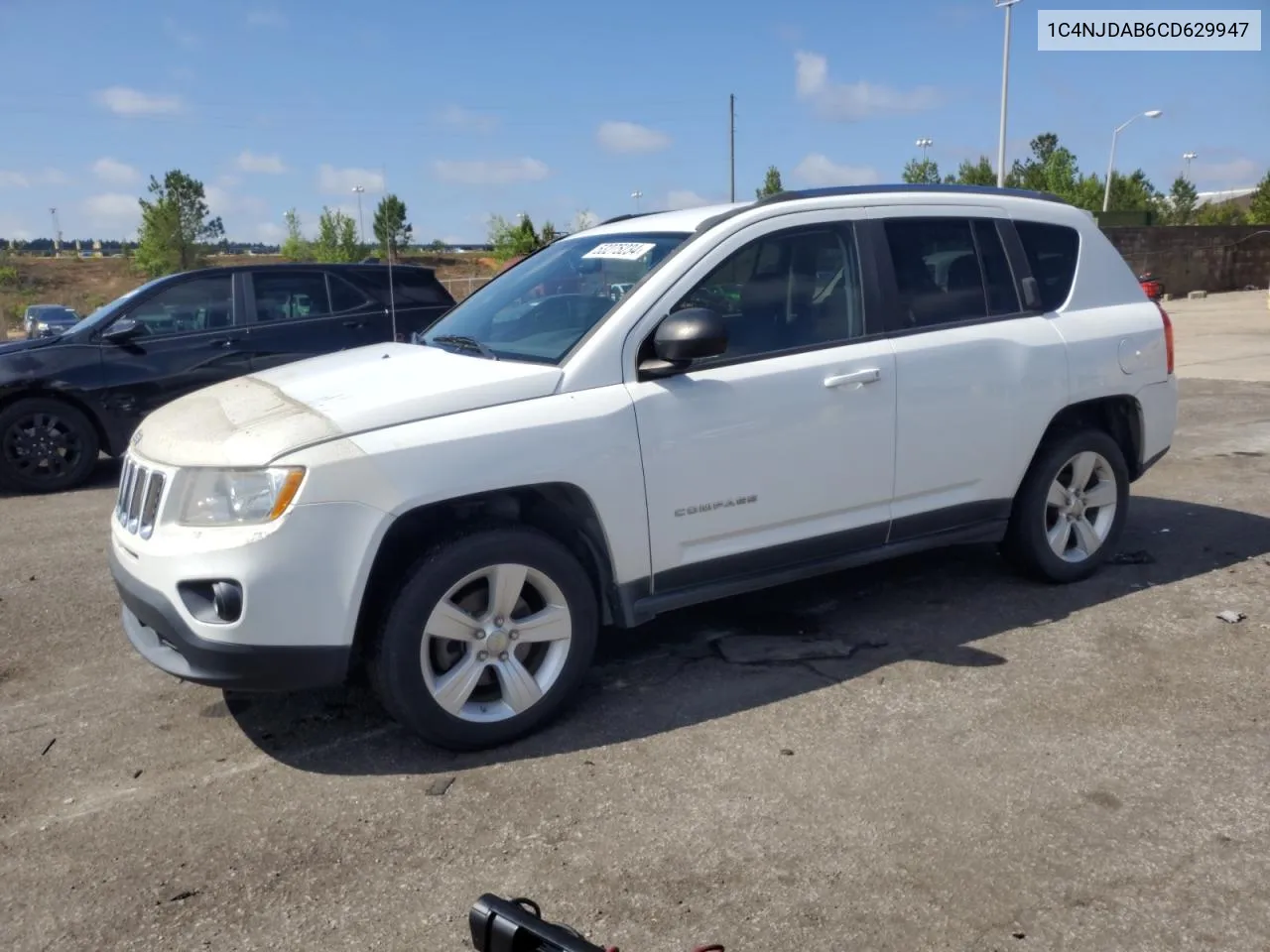 2012 Jeep Compass VIN: 1C4NJDAB6CD629947 Lot: 53275234