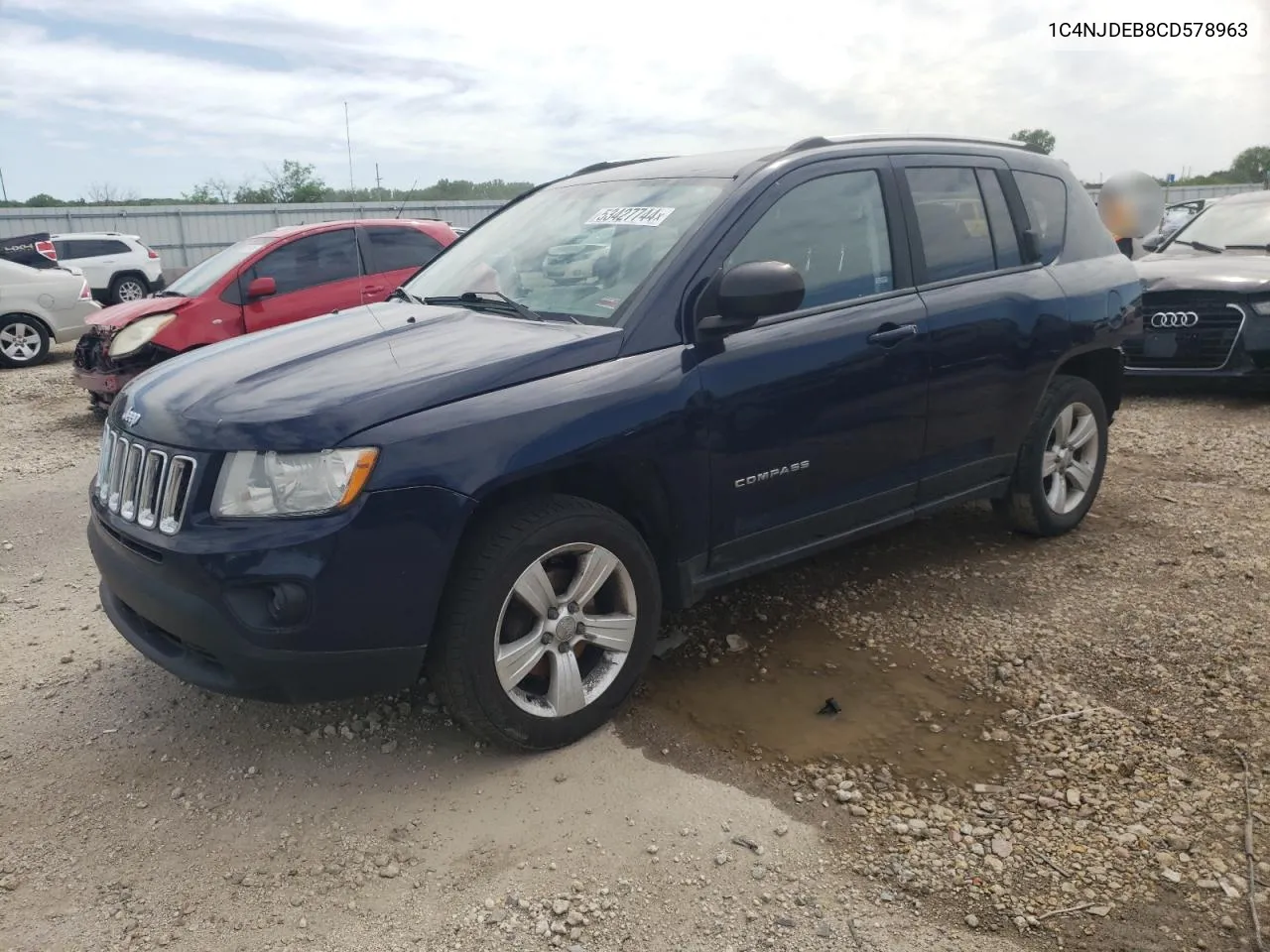 2012 Jeep Compass Latitude VIN: 1C4NJDEB8CD578963 Lot: 53427744