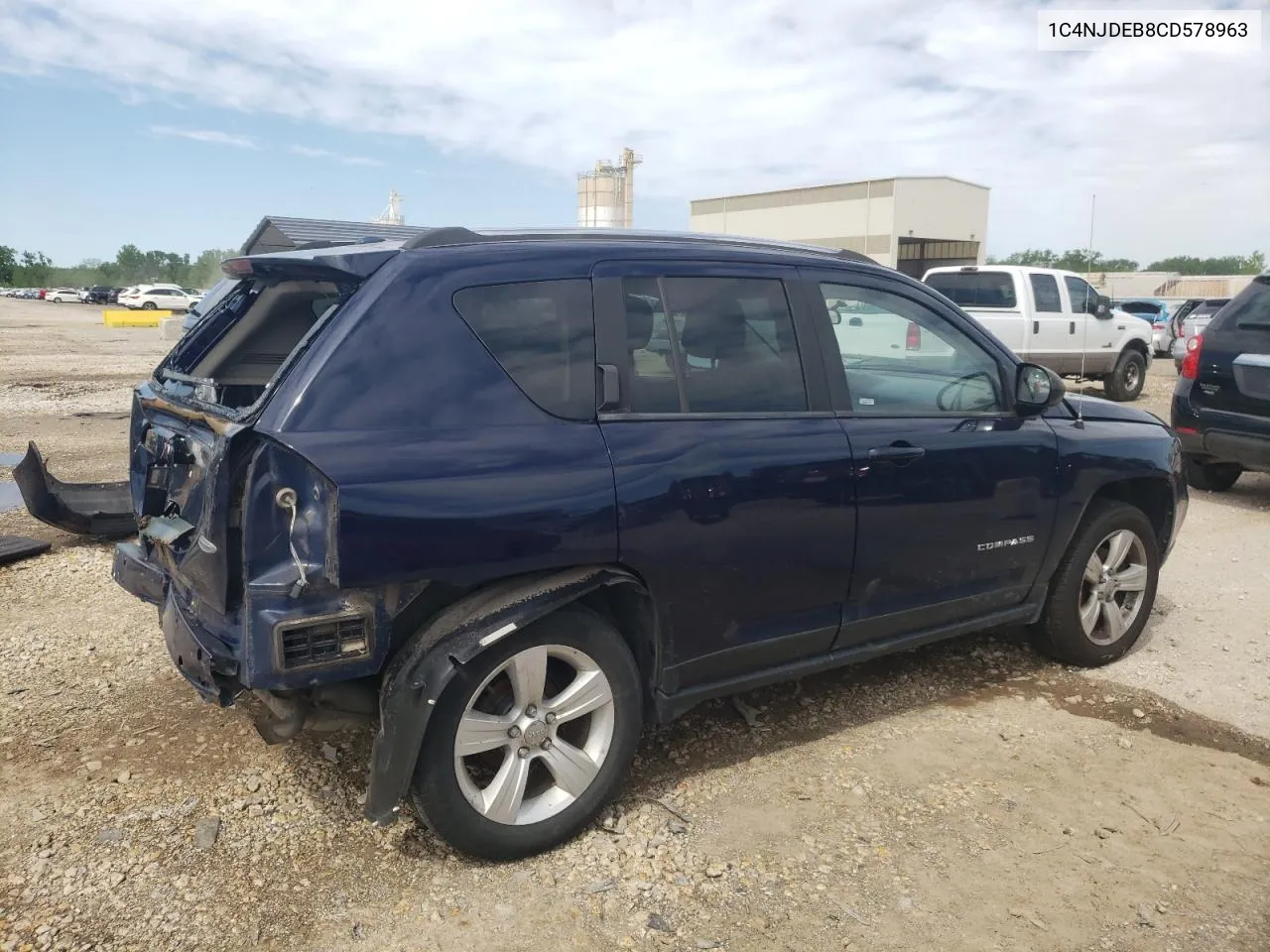 2012 Jeep Compass Latitude VIN: 1C4NJDEB8CD578963 Lot: 53427744