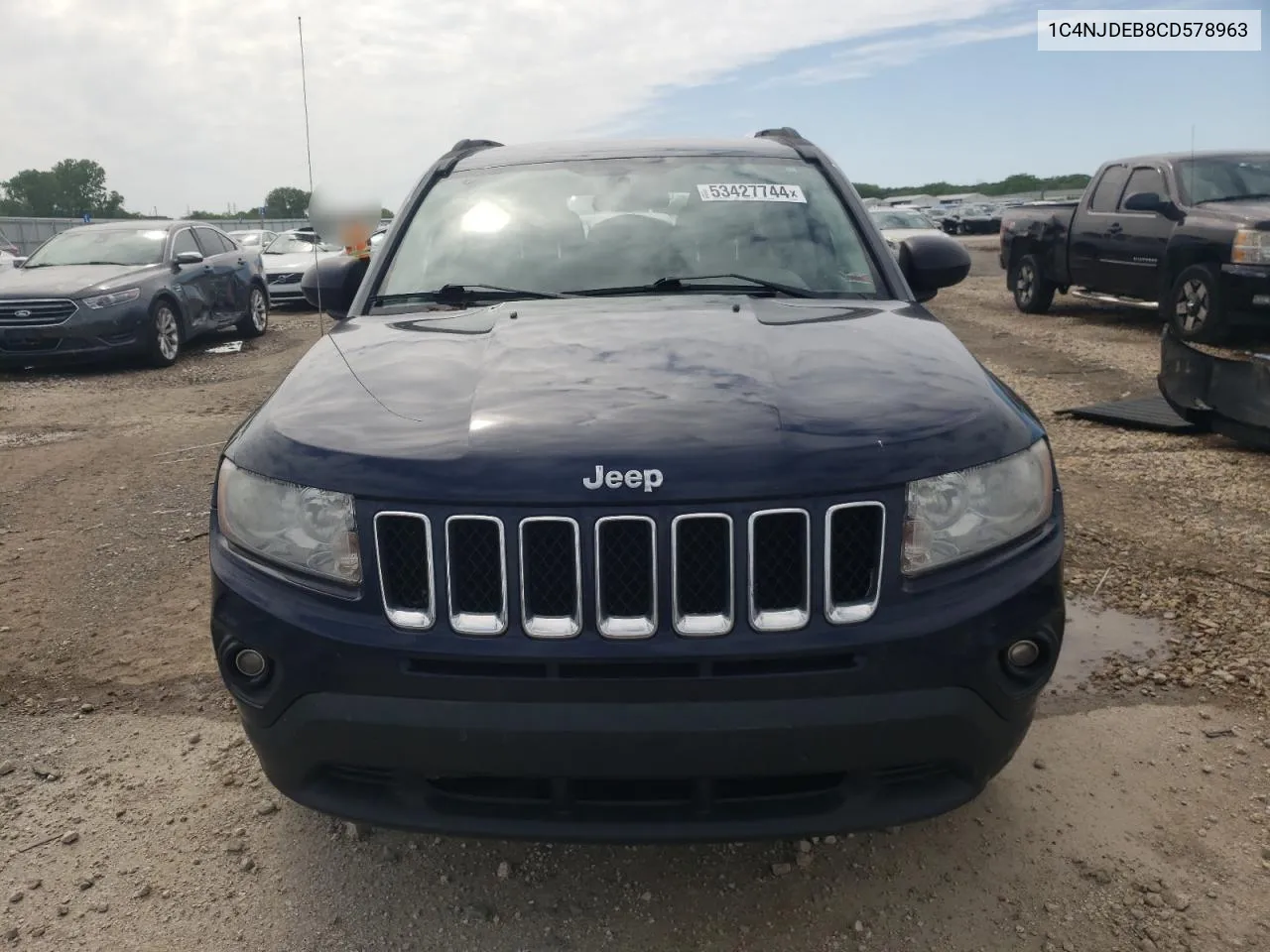 2012 Jeep Compass Latitude VIN: 1C4NJDEB8CD578963 Lot: 53427744