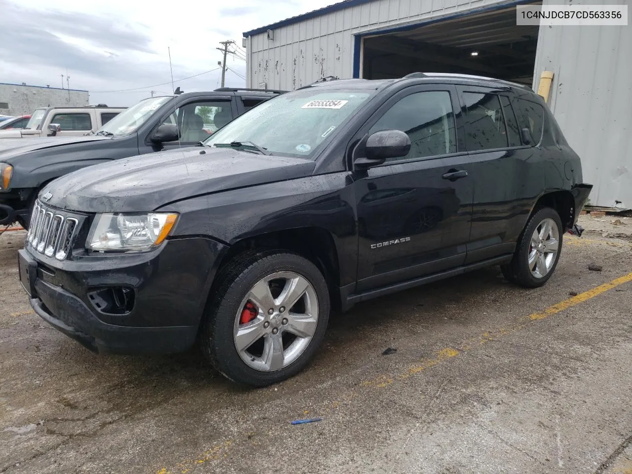 2012 Jeep Compass Limited VIN: 1C4NJDCB7CD563356 Lot: 60553354