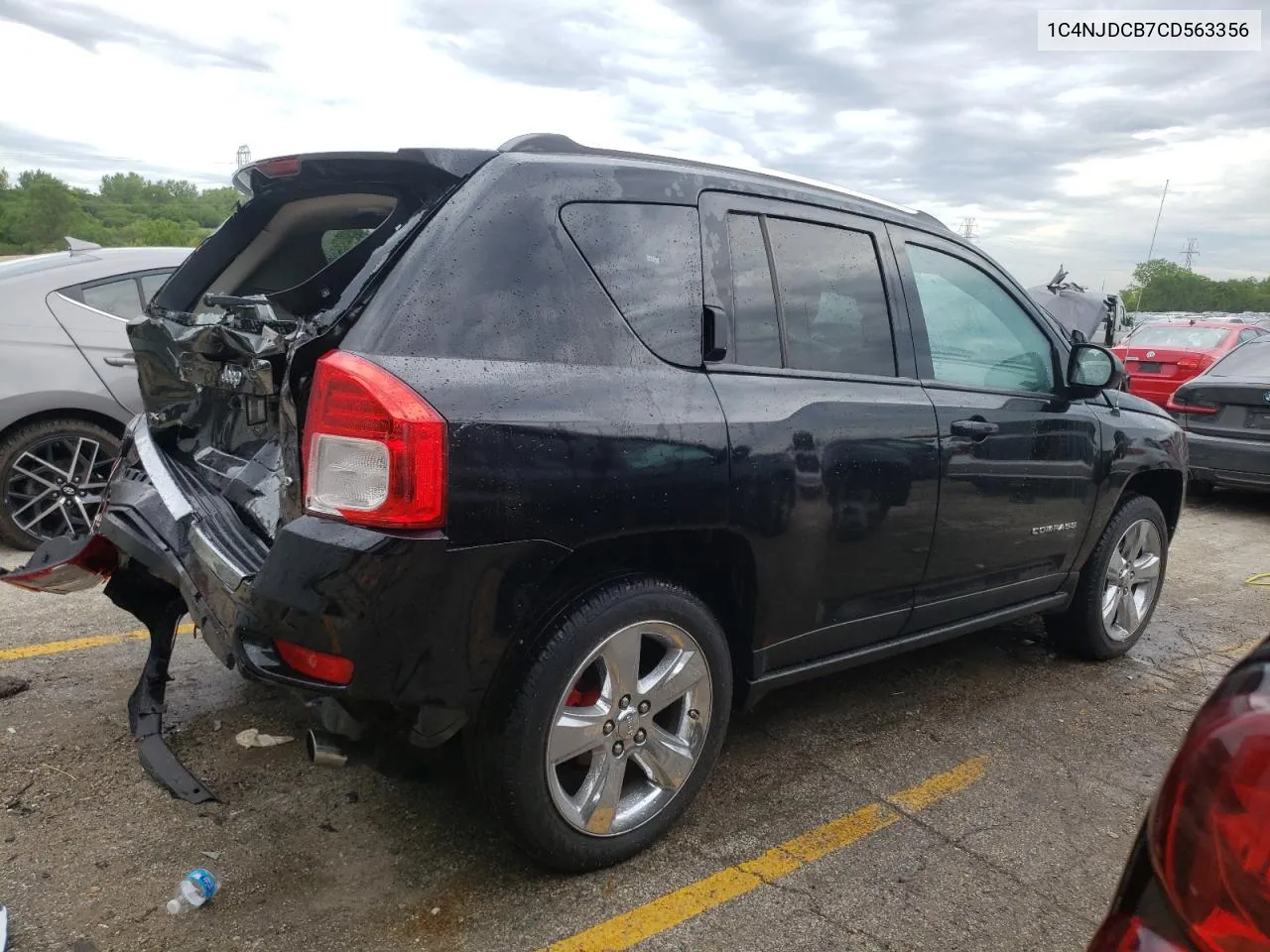 2012 Jeep Compass Limited VIN: 1C4NJDCB7CD563356 Lot: 60553354