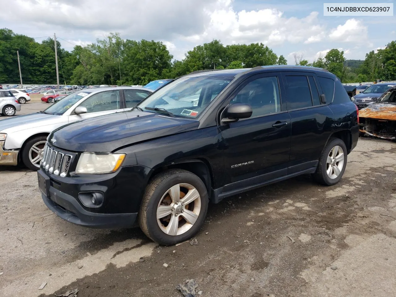 2012 Jeep Compass Sport VIN: 1C4NJDBBXCD623907 Lot: 63630314