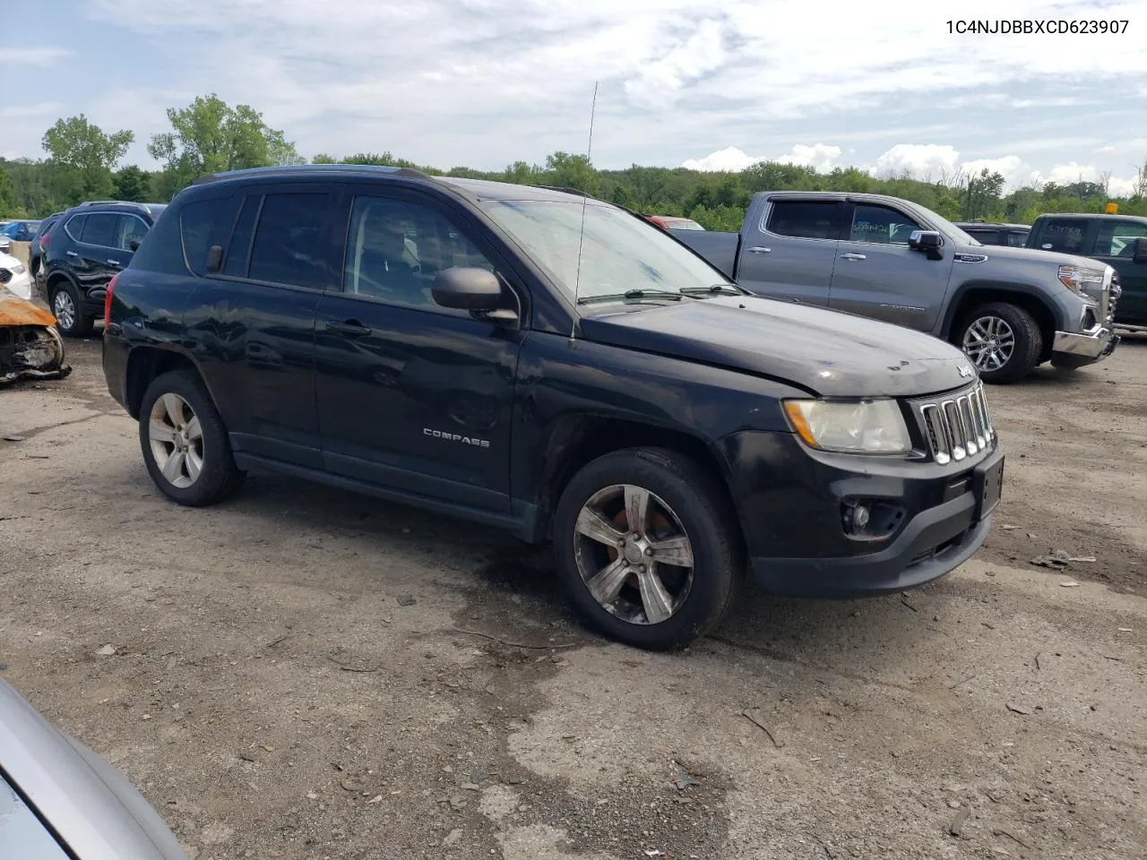 2012 Jeep Compass Sport VIN: 1C4NJDBBXCD623907 Lot: 63630314