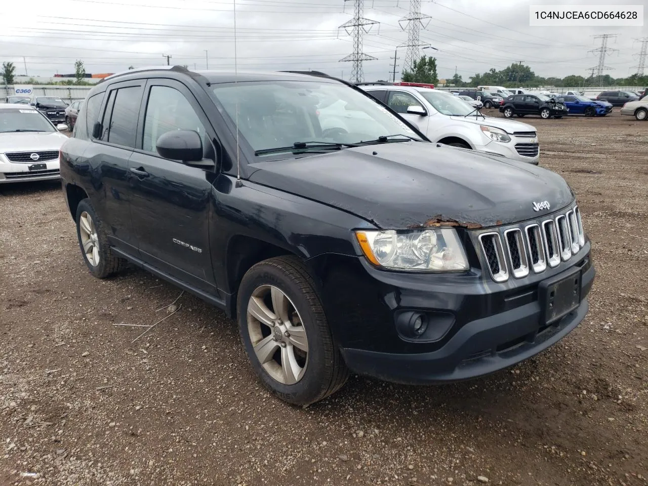 2012 Jeep Compass Latitude VIN: 1C4NJCEA6CD664628 Lot: 64389504