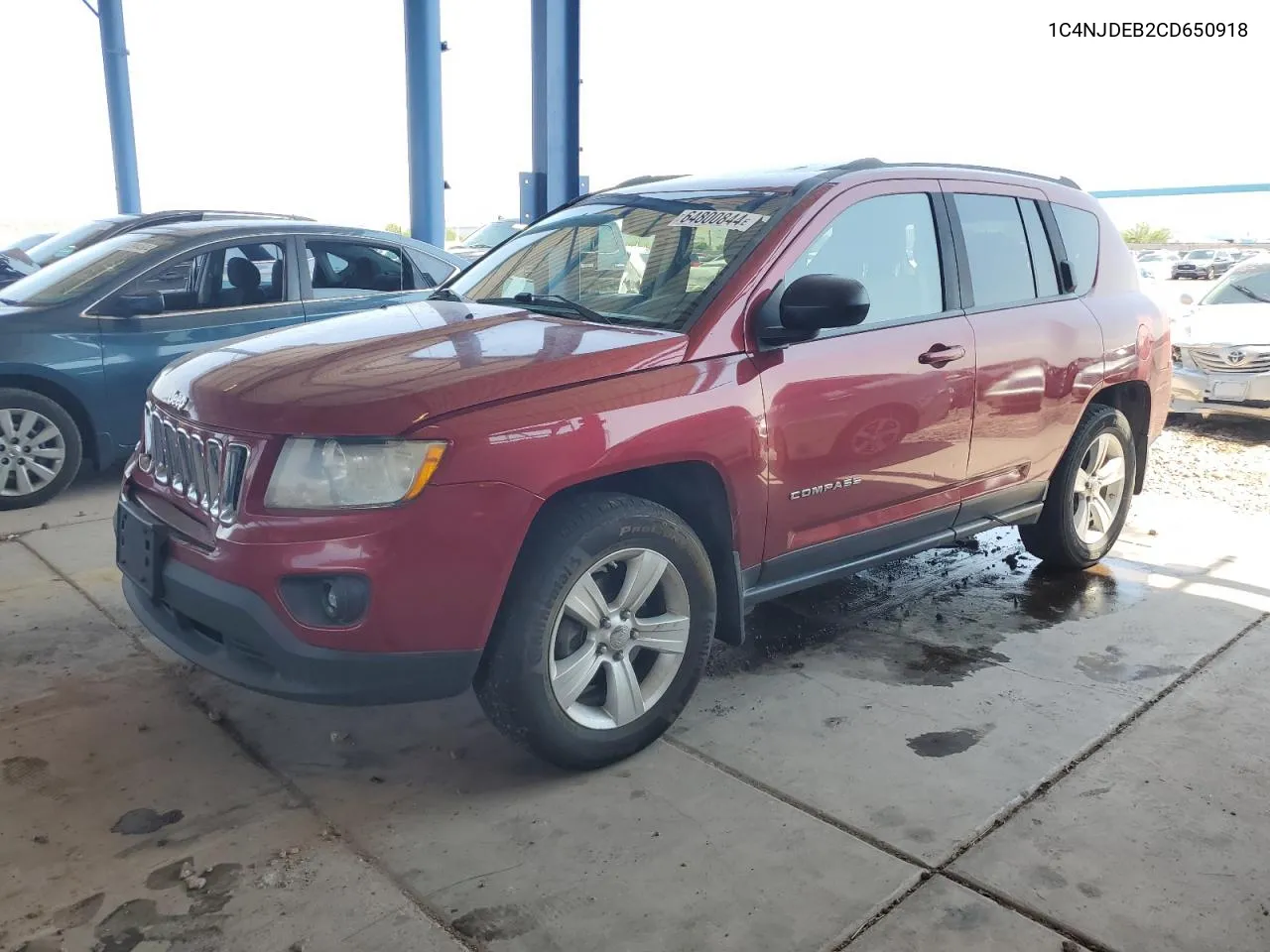 2012 Jeep Compass Latitude VIN: 1C4NJDEB2CD650918 Lot: 64800844