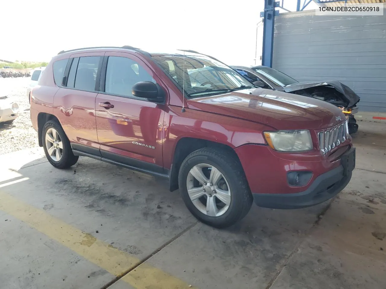 2012 Jeep Compass Latitude VIN: 1C4NJDEB2CD650918 Lot: 64800844