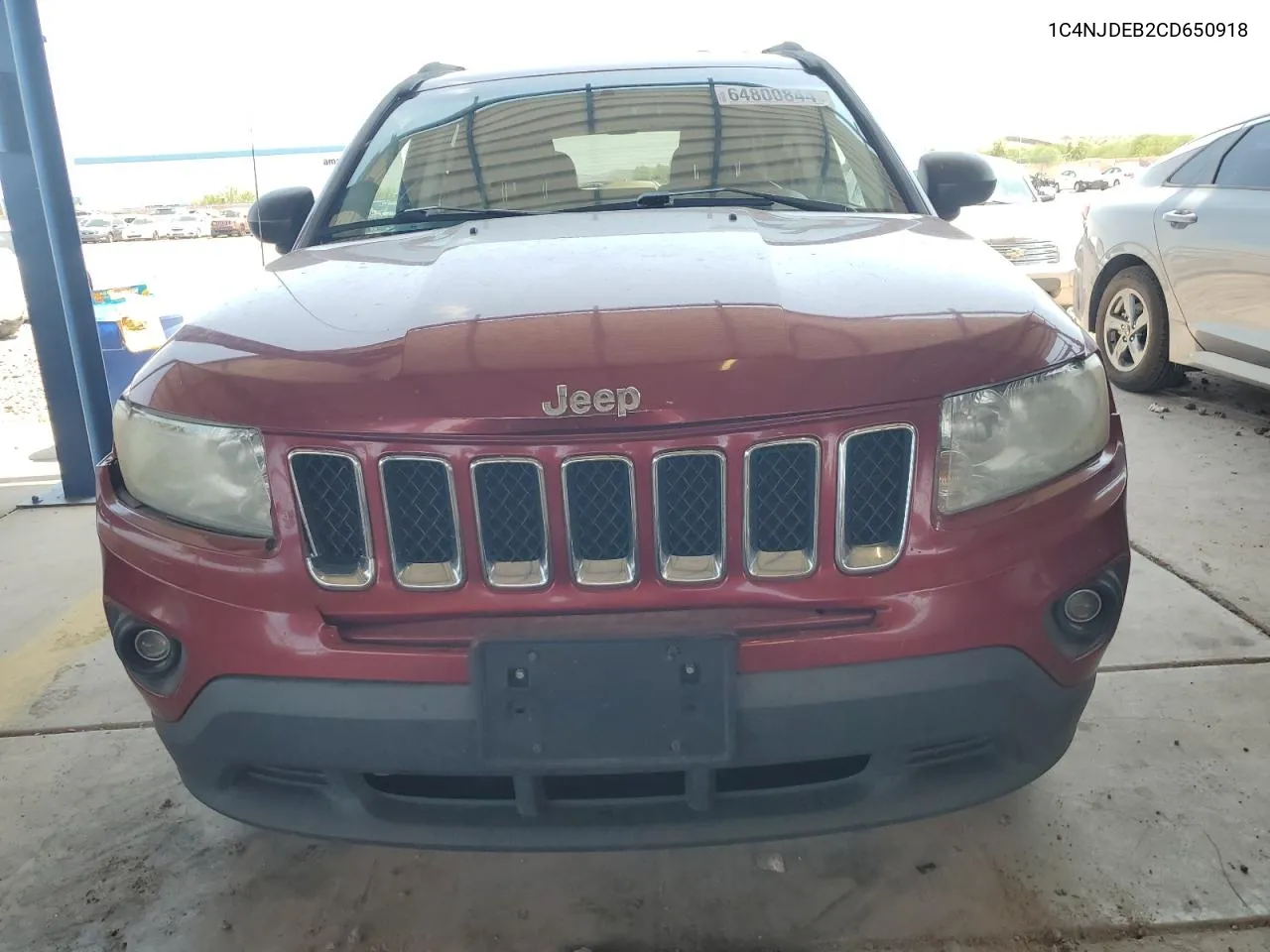 2012 Jeep Compass Latitude VIN: 1C4NJDEB2CD650918 Lot: 64800844