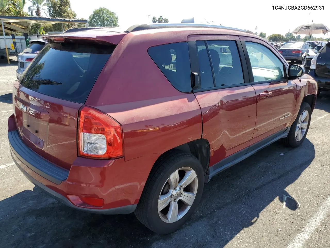 2012 Jeep Compass Sport VIN: 1C4NJCBA2CD662931 Lot: 68953274