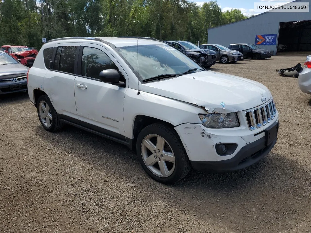 2012 Jeep Compass Limited VIN: 1C4NJCCB4CD648360 Lot: 69533994