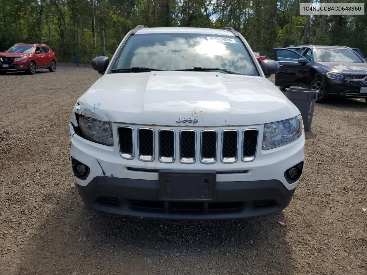 2012 Jeep Compass Limited VIN: 1C4NJCCB4CD648360 Lot: 69533994