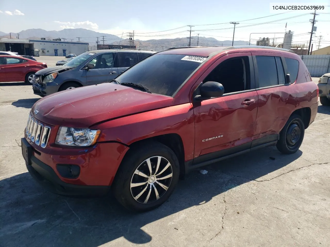 2012 Jeep Compass Latitude VIN: 1C4NJCEB2CD639699 Lot: 70820364