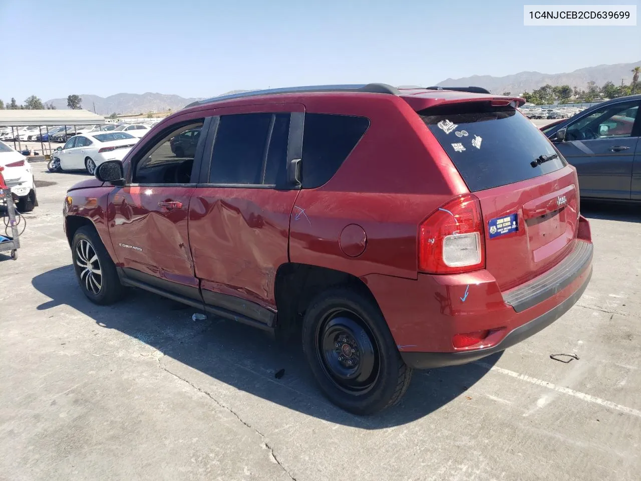 2012 Jeep Compass Latitude VIN: 1C4NJCEB2CD639699 Lot: 70820364