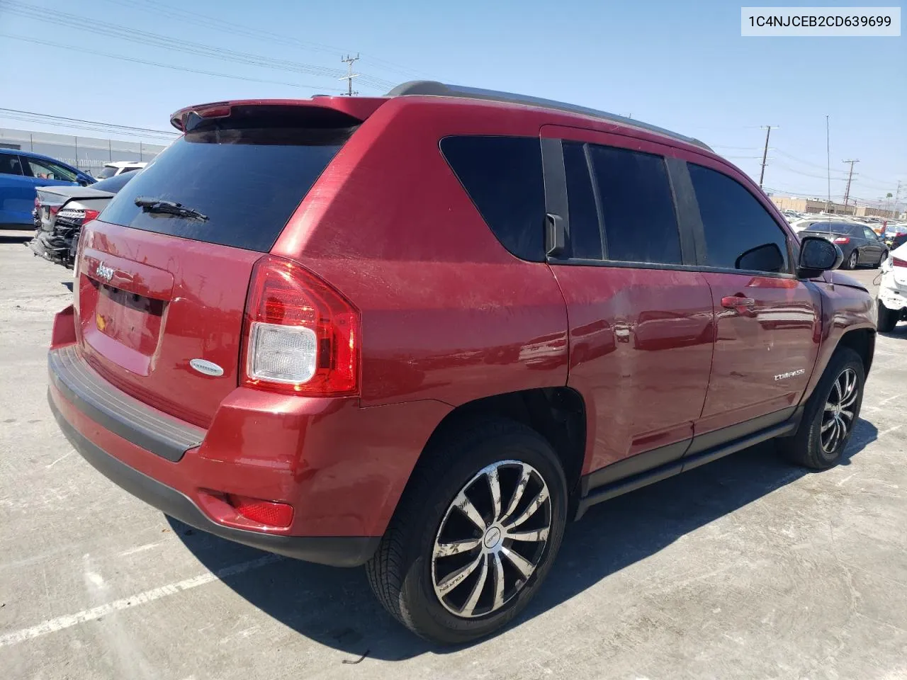 2012 Jeep Compass Latitude VIN: 1C4NJCEB2CD639699 Lot: 70820364