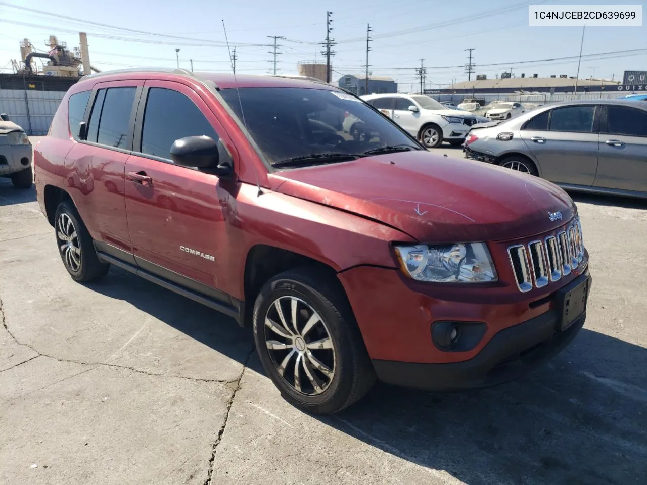 2012 Jeep Compass Latitude VIN: 1C4NJCEB2CD639699 Lot: 70820364