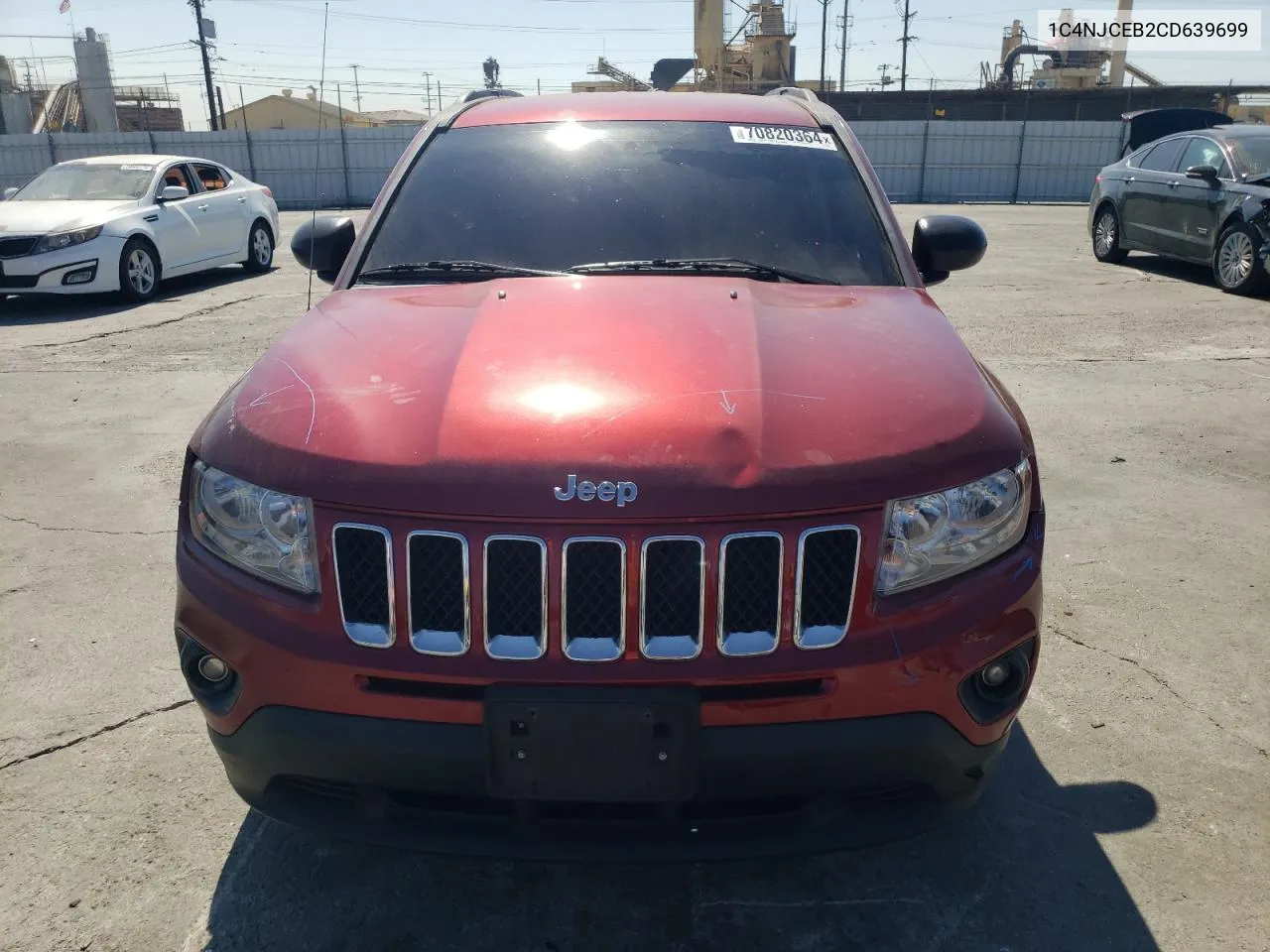 2012 Jeep Compass Latitude VIN: 1C4NJCEB2CD639699 Lot: 70820364