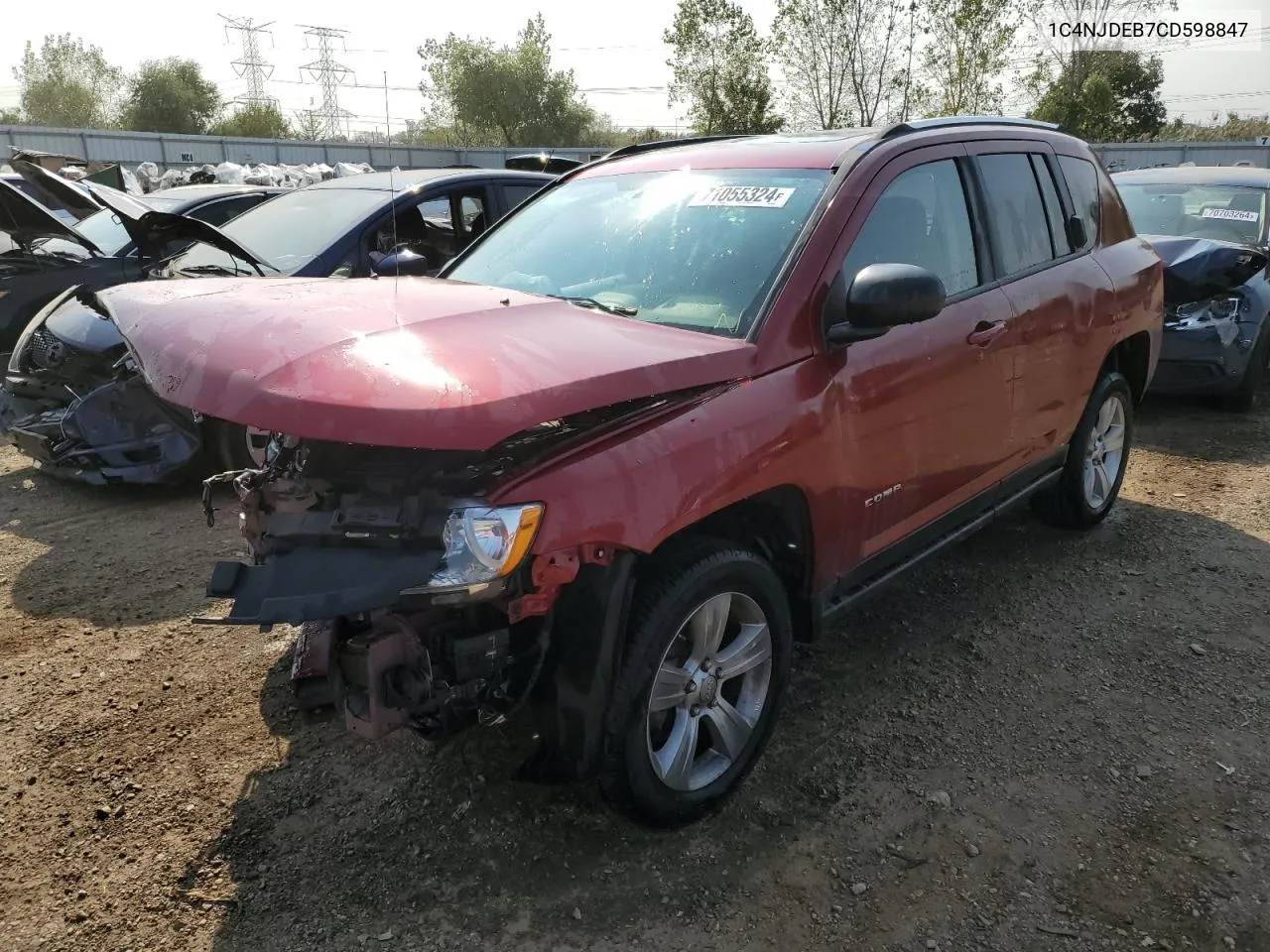 1C4NJDEB7CD598847 2012 Jeep Compass Latitude