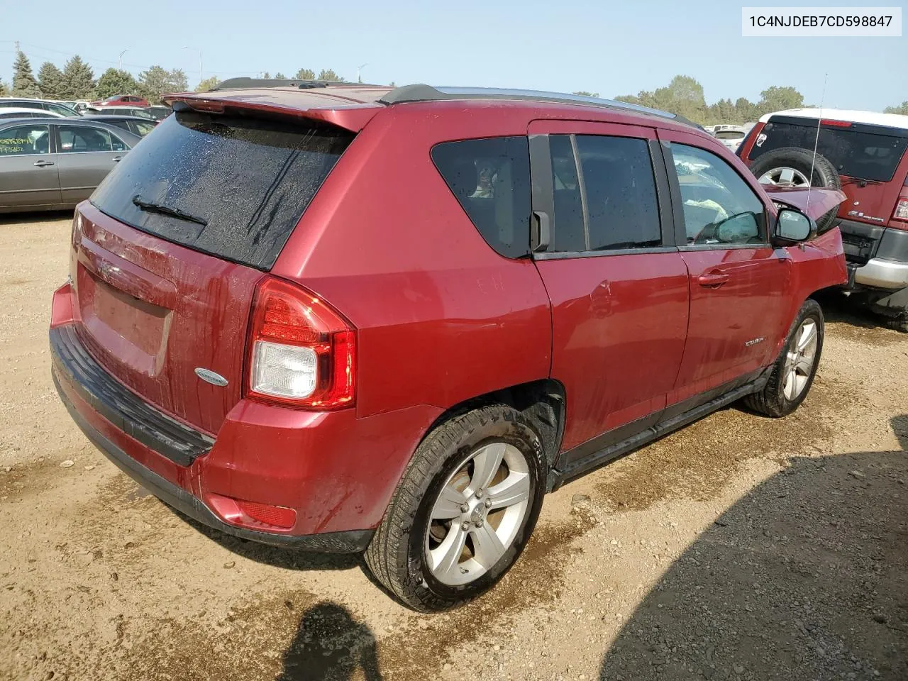 1C4NJDEB7CD598847 2012 Jeep Compass Latitude