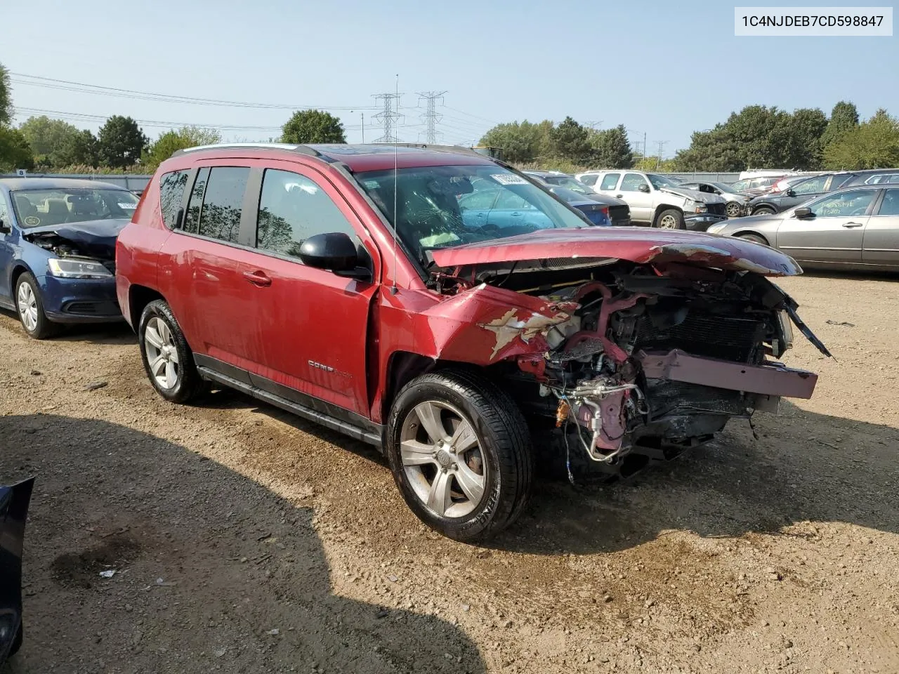 1C4NJDEB7CD598847 2012 Jeep Compass Latitude