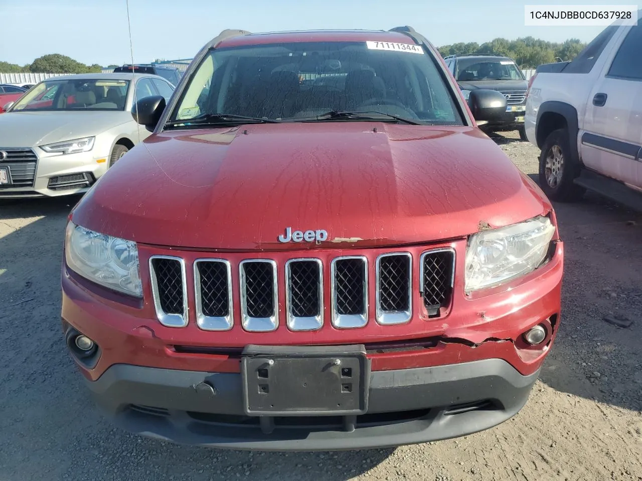 2012 Jeep Compass Sport VIN: 1C4NJDBB0CD637928 Lot: 71111344