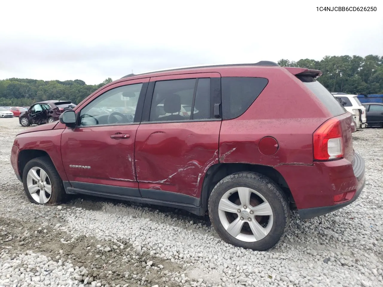 2012 Jeep Compass Sport VIN: 1C4NJCBB6CD626250 Lot: 71559174