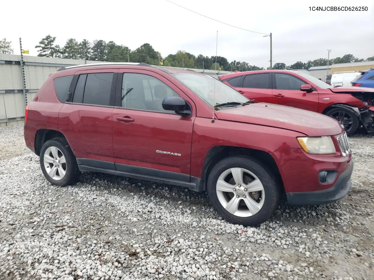 1C4NJCBB6CD626250 2012 Jeep Compass Sport