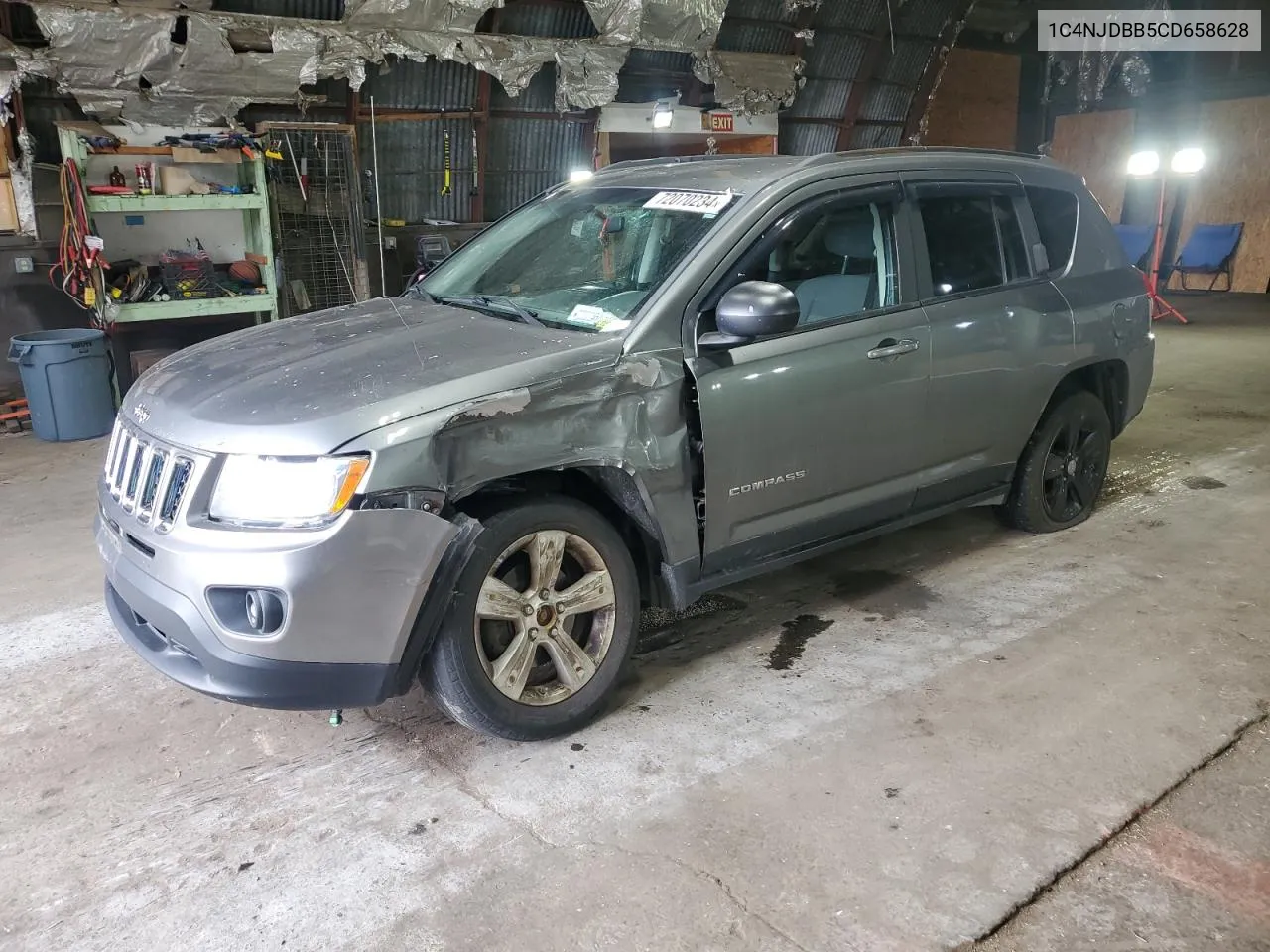 2012 Jeep Compass Sport VIN: 1C4NJDBB5CD658628 Lot: 72070234