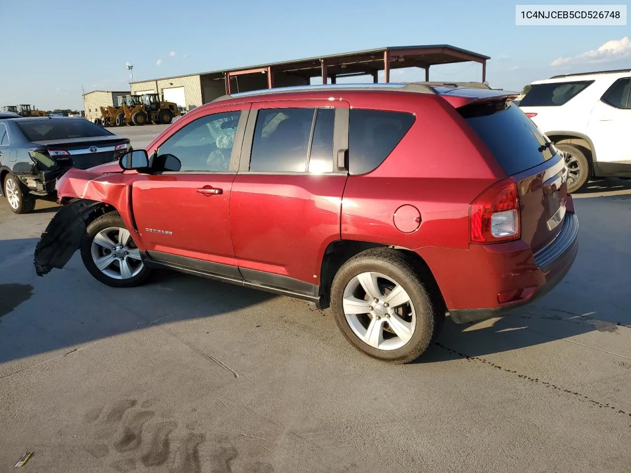 2012 Jeep Compass Latitude VIN: 1C4NJCEB5CD526748 Lot: 72218474