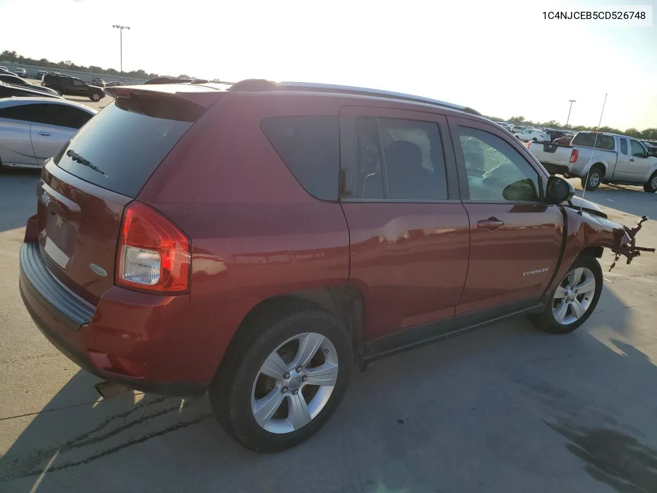 2012 Jeep Compass Latitude VIN: 1C4NJCEB5CD526748 Lot: 72218474