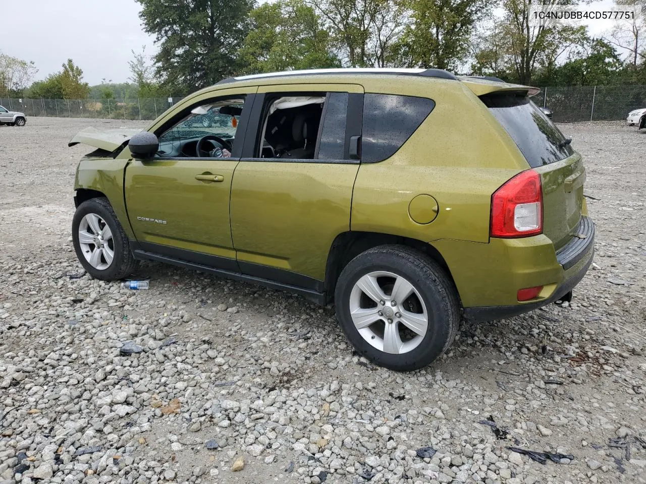 2012 Jeep Compass Sport VIN: 1C4NJDBB4CD577751 Lot: 72718424