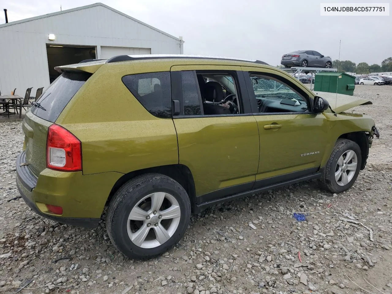 2012 Jeep Compass Sport VIN: 1C4NJDBB4CD577751 Lot: 72718424