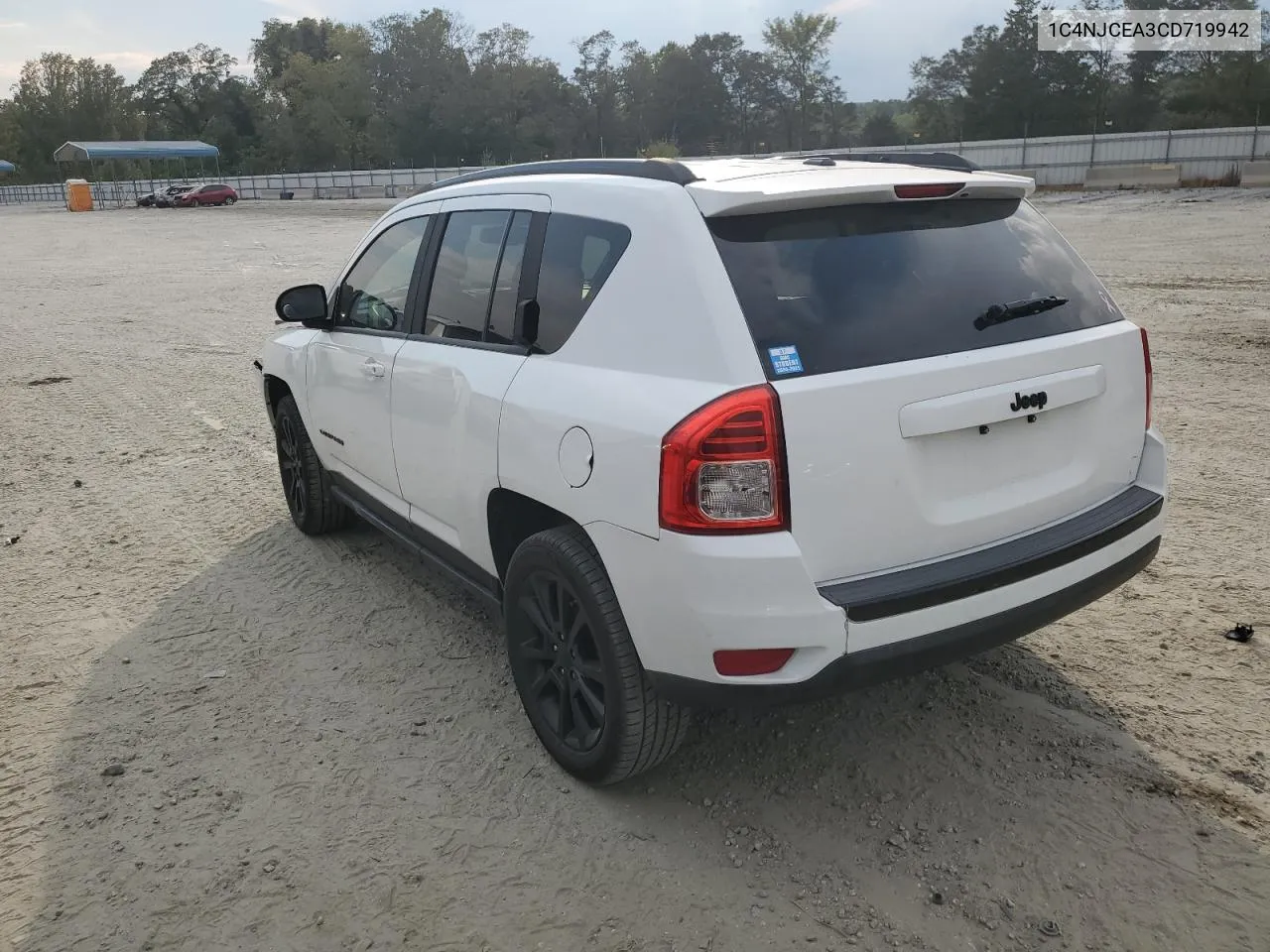 2012 Jeep Compass Latitude VIN: 1C4NJCEA3CD719942 Lot: 72936374