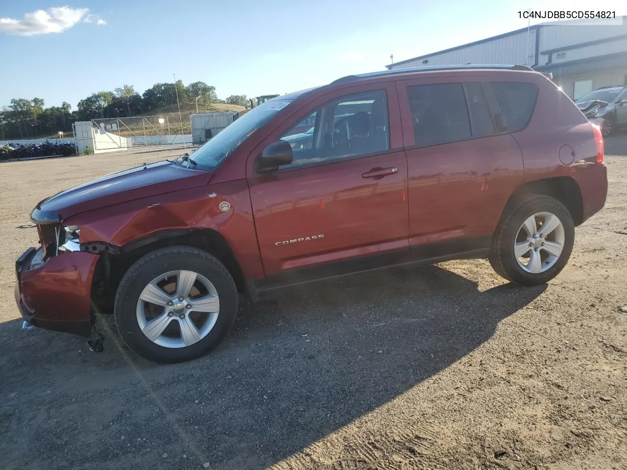 2012 Jeep Compass Sport VIN: 1C4NJDBB5CD554821 Lot: 73102214