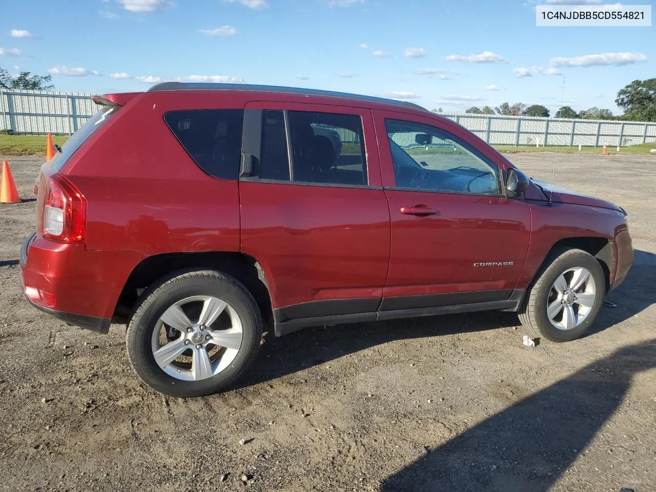 2012 Jeep Compass Sport VIN: 1C4NJDBB5CD554821 Lot: 73102214