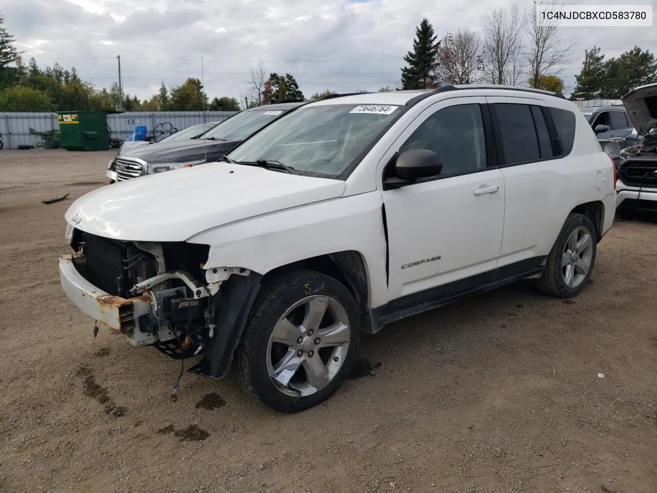 2012 Jeep Compass Limited VIN: 1C4NJDCBXCD583780 Lot: 73646764