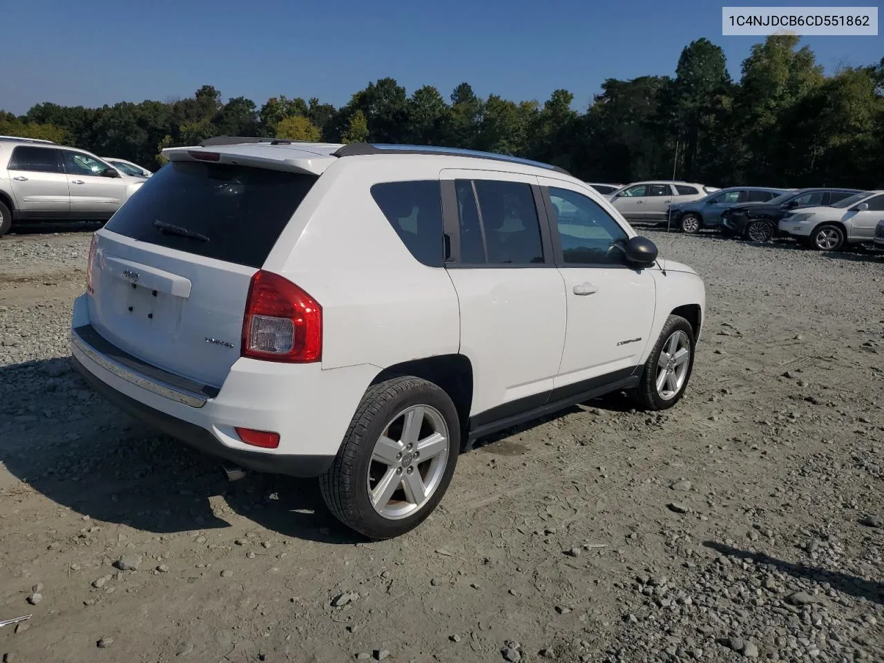 2012 Jeep Compass Limited VIN: 1C4NJDCB6CD551862 Lot: 74250984