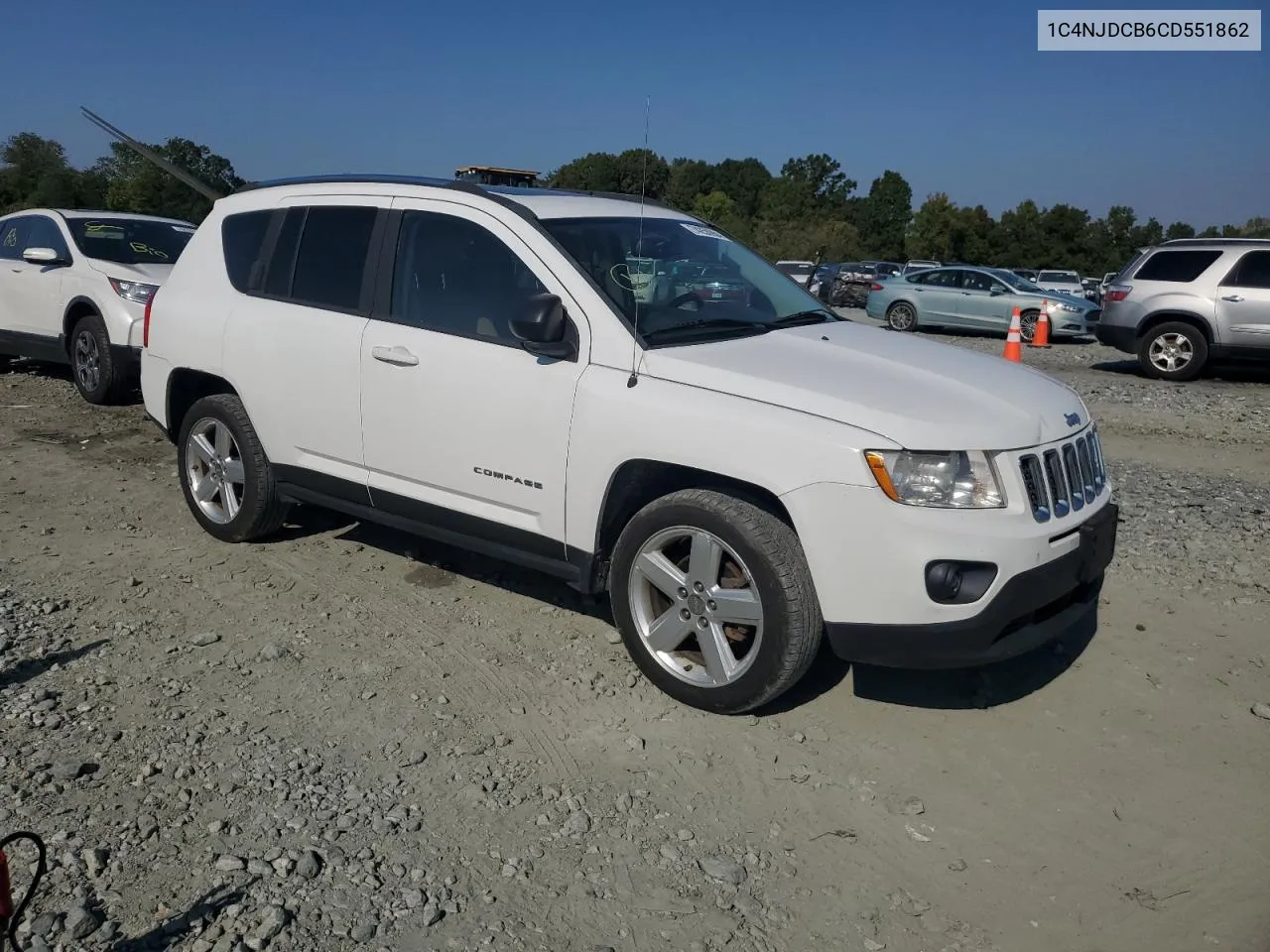 2012 Jeep Compass Limited VIN: 1C4NJDCB6CD551862 Lot: 74250984